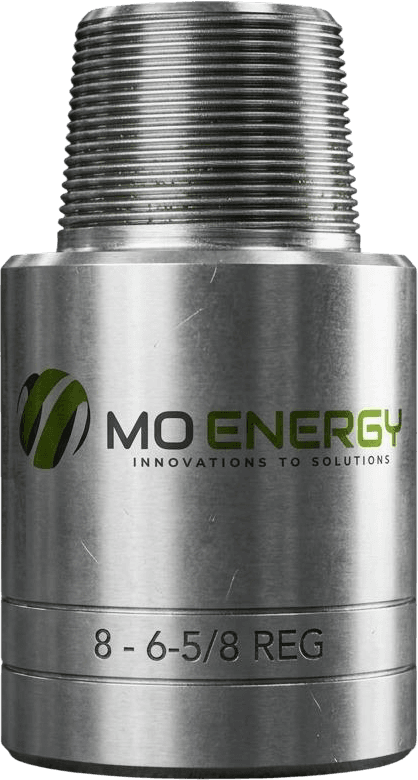 Jet Bit Sub with the MO ENERGY marking, threaded pin up