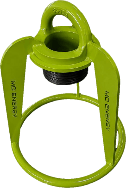 FSOV Easy Lift: green lifting cage with a top lifting eye